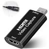 LAIVIYA Cattura Video, Adattatore da Hdmi a Usb,Cattura HDMI,Ingresso 4k Uscita 1080P,Portatile Plug e Play Ideale per Trasmissioni in Diretta Videoconferenze e Registrazioni in Loco