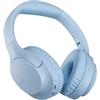 TOZO HA1 Cuffie Bluetooth 5.4 con ENC Chiamata ORIGX 2.0 Acustica EQs Regolazione 70 Ore Riproduzione Gioco Modalità USB Tipo C e 3.5mm AUX Audio Cavo Blu