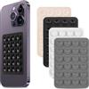 BOBOPACK Ventosa Telefono BOBOPACK 4 Pezzi, Silicone, Supporto per Telefono Autoadesivo, Porta Telefono Antiscivolo, Supporto per Telefono a Specchio per Doccia, per Video