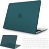NPUOLS Custodia per MacBook Pro 13 Pollici M1 M2 2026-2022, Verde Petrolio | Cover Rigida Ultra Sottile per Mac Pro 13 Modello A2338 A2289 A2251, con Protezione Tastiera Sottile TPU Versione UE