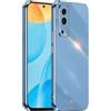 HONLEN Custodia per vivo Y52 5G / vivo Y72 5G (6.58 Inches), Cover Morbida in Silicone TPU, Design del Telaio Galvanico - Blu navy