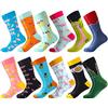 BISOUSOX Calzini Divertenti da Uomo Calze Uomo Fantasia Regalo per Gli Uomini Padre Marito Calzini Colorati di Cotone