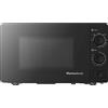 MELCHIONI FAMILY ONDA MICROONDE+GRILL, potenza microonde 800 W, capacità 20 l, 9 livelli di potenza, Nero / Metallo