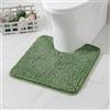 MIULEE 1 Pezzo Tappeto in Microfibra 4 CM Lungo Anti-scivolo Assorbimento dell'acqua Morbido Tappetino da Bagno per Porte d'ingresso Corridoio Doccia Soggiorno 50X60 CM Verde matcha