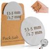 Mellbree Puck Screen 54 mm, Mellbree di 2 filtri da caffè sinterizzati per caffè espresso, portafiltro, 1,7 mm di spessore, 150 μm, in acciaio inox 316, riutilizzabile, antiruggine