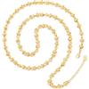 Aobei Pearl 18K oro collana a catena lunga per le donne Chunky annodato Chain Link collana regolabile geometrica aperta catena Layering gioielli 33.5 + 2