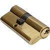 MICEL - 13146 - Cilindro per segatura, sicurezza, profilo europeo, con camma corta, decentrato, 30 x 40, chiavi incluse, finitura ottonata, colore oro, 70 x 17 x 33 mm