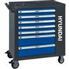 Hyundai 59005 - Carrello Porta Attrezzi 7 Cassetti 298 Attrezzi Inclusi