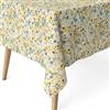 ECOMMERC3 | Tovaglia antimacchia per tavolo rettangolare dimensioni 100x140 cm | Tovaglia resinata antimacchia, ultra morbida, impermeabile, OLENA MARRONE