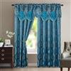 Elegant Comfort Lussuoso set di tende con mantovana attaccata e supporto 137,2 x 213,4 cm (set da 2), blu navy