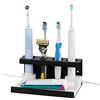 Adorila Portaspazzolino elettrico da tavolo, in terra di diatomacea, organizer per lavello, supporto da parete compatibile con Philips Sonicare, Oral-B (nero)