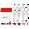 Zebra Pen Zebra WYSS22-36C-N Clickart Marcatori a base d'acqua, 36 colori, custodia inclusa