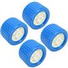 Aramox Boat Trailer Roller, 4 PCS PP Blue Oscillating Roller for Yacht Trailer, 108x75x19mm, Easy Mounting Stability, 4 Pack Blue PP Oscillating Boat Trailer Roller, 108x75x19mm, E