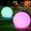 Omdekor 2PCS RGB Lampada Sfera Giardino, Luminosa Da Giardino 30 CM Sfera, Luci Solari Esterno IP66 Impermeabili, 1200mAh Lampada Solari Dimmerabili Luci Decorazione per Stanza, Esterni, Piscina, Balcone