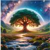 EOBROMD 5D Diamond Painting Kit Completo Albero della Vita, Paesaggio Pittura Diamante FAI DA TE, Diamond Painting Adulti, Strass Ricamo a Punto Croce Painting per Decorazione Casa 30x30cm