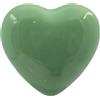 Gentile Ceramiche Cuore Verde Salvia in Ceramica con Calamita (4.5cm)