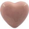 Gentile Ceramiche Cuore Rosa Cipria in Ceramica con Calamita (4.5cm)