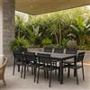 VACCHETTI TAVOLO MONTEREY ALLUNGABILE ANTRACITE 646241 220/280x100cm VACCHETTI