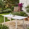 VACCHETTI TAVOLO ALLUMINIO MONTEREY ALLUNGABILE BIANCO CM150/210X89H75
