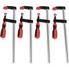 Ejoyous Morsetti a vite 4 pezzi, F-Bar Morsetto Falegname Clip F Clamps Bar morsetto set di ghiere rapido con impugnatura antiscivolo, per lavori di fissaggio e tenuta 50 x 300 mm