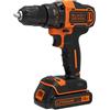 BLACK+DECKER ‎BLACK+DECKER BDCDD186B-QW Avvitatore 18 V Senza fili con caricatore/batteria 1,5 Ah