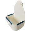JDNH Mangiatoia per conigli, porcellini d'India, fieni, fieni, cibo in plastica, facile da fissare per gabbia, 11,9 x 7,4 x 17,7 cm, per gabbie e porcellini d'India