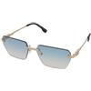 Dsquared2 D2 0102/S LKS/ST | Occhiali da Sole Graduati o Non Graduati | Metallo | Rettangolari | Oro | Adrialenti