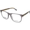 Dsquared2 D2 0079 KB7 | Occhiali da Vista Graduati | Unisex | Plastica | Rettangolari | Grigio, Trasparente | Adrialenti