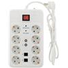 Zenitech Presa multipla protezione da sovratensione 8 V + TV+RJ 1,5 M 3G1,5 Zenitech