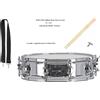 GEWA PS801.113 Rullante in acciaio 14"x3,5" DA BANDA con Tracolla e Bacchette 5A