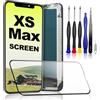 PartageFix Schermo per iPhone XS Max - Kit di sostituzione schermo LCD FHD da 6,5 + digitalizzatore touch + cornice - Compatibile con i modelli A1921/A2101/A2102/A2103/A2104 (True Tone programmabile)