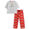 Friends Pigiama da Donna Central Perk Grigio a Maniche Corte e Gambe Lunghe | Abbigliamento da casa retrò per Dormire e Rilassarsi | Design Solido con Logo | Merchandising della Serie TV