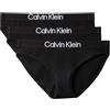 Calvin Klein Women Bikini 3PK Black (Black/Black/Black) S