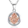 AEONSLOVE Collana Chiama Angeli Gravidanza Richiamo degli Angeli Gravidanza Ciondolo Mamma Incinta Bola Messicana Mano di Fatima per Futura Mamma Maternita