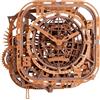 WOODEN.CITY Puzzle 3D in legno,Orologio da parete a forma di mappamondo 369 Pz.