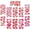 Josojoou 11 pz Labbra Rosse Adesivi Temporanei Bacio Tatuaggi Per Adulti Decals Tattoo Bacio Adesivi Set Impermeabile Adesivi Decorativi Per Corpo Collo Gamba Viso Petto Per San Valentino Festa