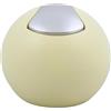Spirella Cestino da Bagno, Contenitore per Cosmetici, 1 litro, Finitura Lucida o Opaca, con Coperchio Basculante, Cestino da Tavolo, Giallo Opaco