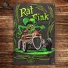 Targa Decorativa Metallo Rat Fink - Poster Arte Vintage Parete