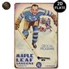 Targa Decorativa Metallo Hockey Toronto - Poster Arte Vintage Parete
