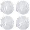 Hohitenz Set da 4 kenzan con Ventose - portafiori Trasparente in plastica per composizioni Ikebana - Flower Frog con 3 Ventose Forti - Ideale per arrangiamenti Floreali Fai-da-Te