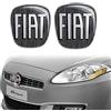 Fiat 14186D-14187B Adesivo 3D Ricambio Logo Nero per Bravo 2 Pezzi, Anteriore e Posteriore