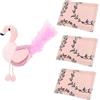 ANIONE Kit Gioco Gatto Fenicottero Frusciante Rosa + Cuscino Valeriana KIT GIOCO
