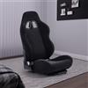 Hottoby Racing Seat Con Double Lock Slip Tessuto Regolabile Nero Con Parti