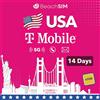 BeachSIM USA eSIM 14 Giorni. Dati Illimitati, Chiamate e SMS Locali su Rete T-Mobile. Attivazione Rapida, Ricarica Facile. Per Dispositivi Compatibili con e-SIM