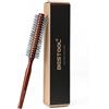 BESTOOL Spazzola rotonda piccola per capelli corti, Spazzola rotonda per barba da uomo, Spazzole per capelli rotonde per asciugare con il phon, per lisciare, ricci, frangia (rosso-marrone)