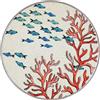 ROSE & TULIPANI Sea Life Sottopentola Corallo 20cm Stoneware Sughero