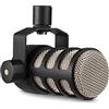 RØDE PodMic Microfono Dinamico di Qualità Broadcast con Supporto a Sbalzo Integrato per Podcasting, Streaming, Gaming e Registrazione Vocale