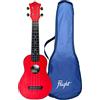 Flight, 4-String Travel Series Soprano Ukulele, Red (TUS-35RD)