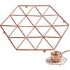 Premier Housewares Vertex, Articoli per la casa in Rame Placcato, Copper, 22 x 22 x 2 cm
