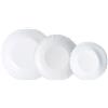 Luminarc Feston Stoviglie Opal 18 pezzi - 6 persone opale adatto a microonde, adatto per frigorifero impilabile